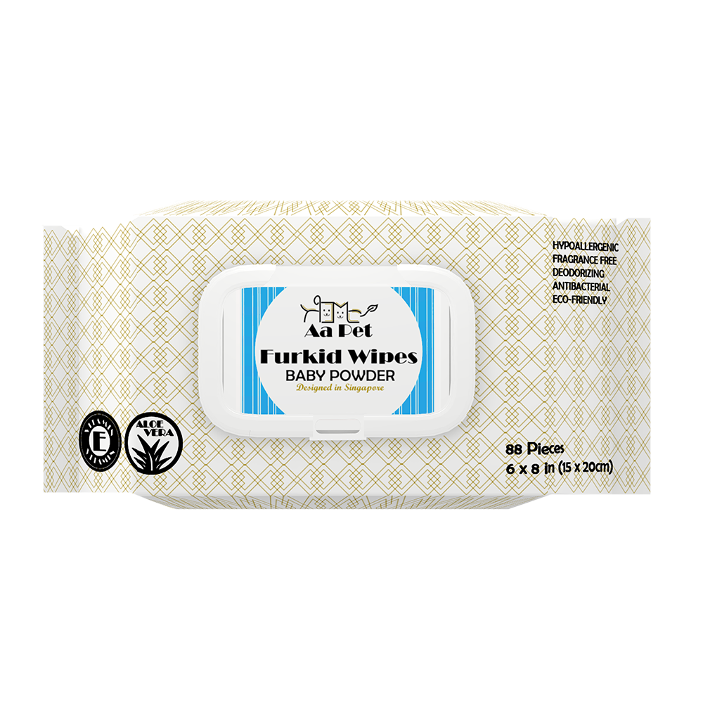 Aapet Furkid Wipes Baby Powder 88 Pieces