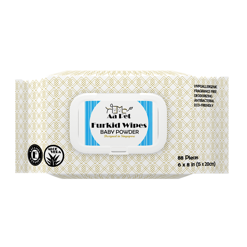 Aapet Furkid Wipes Baby Powder 88 Pieces
