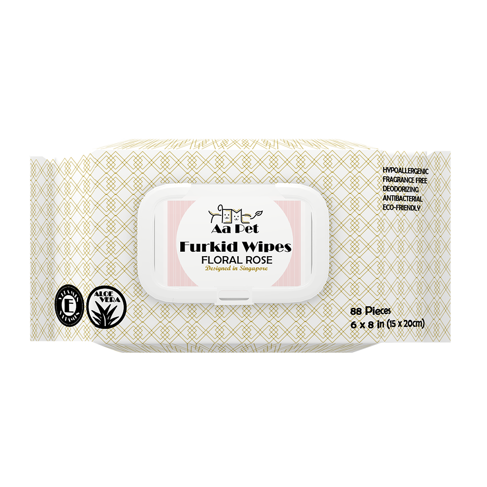 Aapet Furkid Wipes Floral Rose 88 Pieces