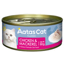 Aatas Cat Creamy Chicken & Mackerel in Gravy Grain-Free Canned Cat Food 80g