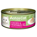 Aatas Cat Creamy Chicken & Vegetables in Gravy Grain-Free Canned Cat Food 80g