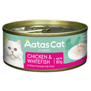Aatas Cat Creamy Chicken & Whitefish in Gravy Grain-Free Canned Cat Food 80g