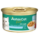 Aatas Cat Finest Daily Defence Eye Care Tuna Whole Loin & Chicken in Jelly Grain-Free Canned Cat Food 80g