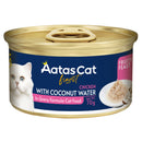 Aatas Cat Finest Fruity Feast Chicken with Coconut Water in Gravy Grain-Free Canned Cat Food 70g