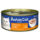 Aatas Cat Tantalizing Tuna & Saba Grain-Free Canned Cat Food 80g
