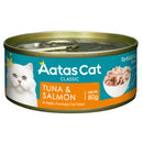 Aatas Cat Tantalizing Tuna & Salmon Grain-Free Canned Cat Food 80g