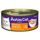 Aatas Cat Tantalizing Tuna & Shirasu Grain-Free Canned Cat Food 80g