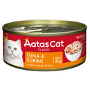 Aatas Cat Tantalizing Tuna & Surimi Grain-Free Canned Cat Food 80g