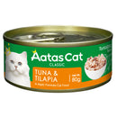 Aatas Cat Tantalizing Tuna & Tilapia Grain-Free Canned Cat Food 80g