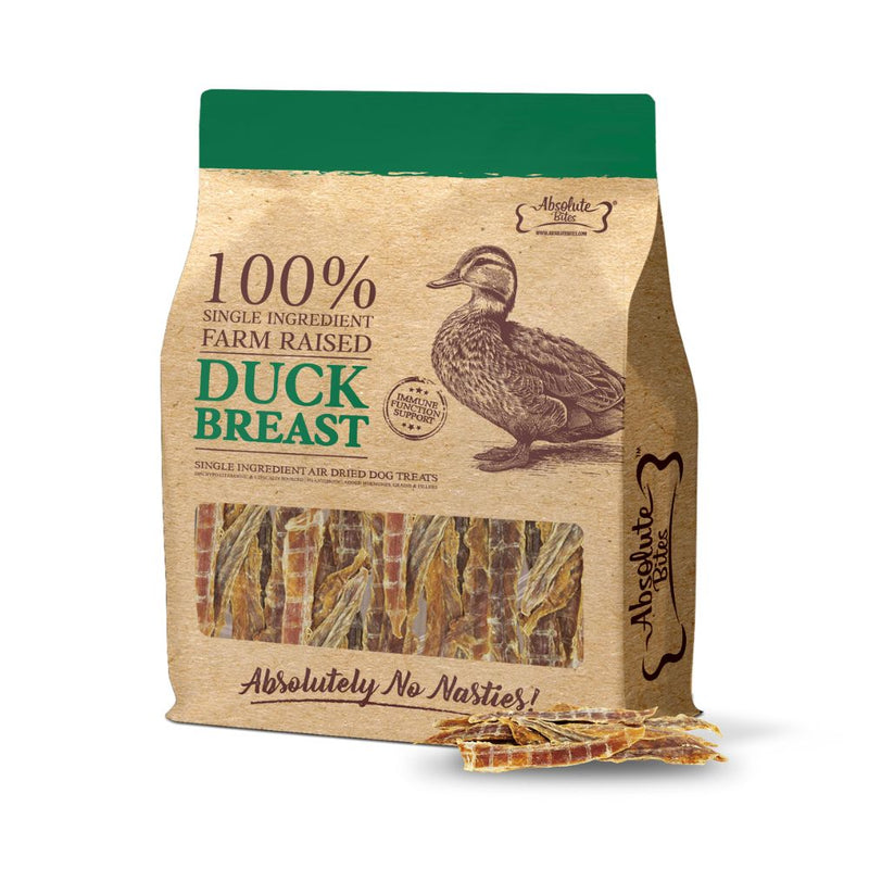 Absolute Bites Air-Dried Duck Breast 350g