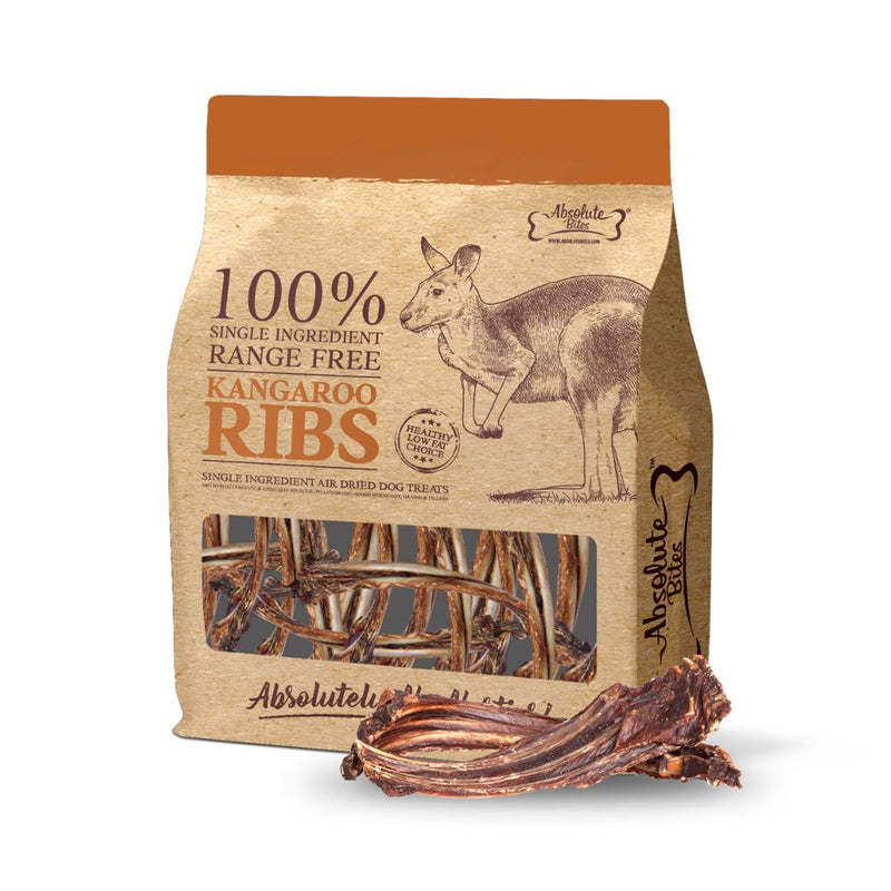 Absolute Bites Air-Dried Kangaroo Ribs 250g