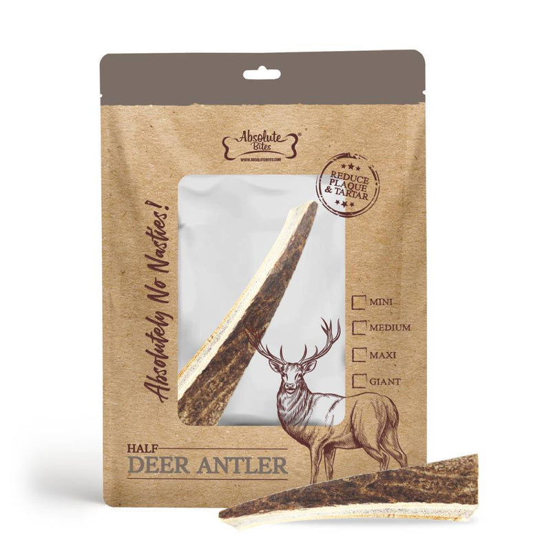 Absolute Bites Half Deer Antlers Dental Chew Maxi