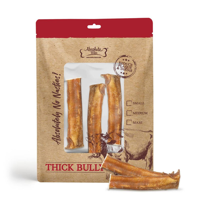 Absolute Bites Thick Bully Stick Medium 3pcs