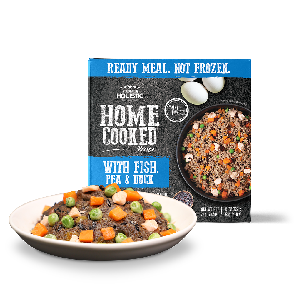 Absolute Holistic Dog Home Cooked Recipe Fish, Pea & Duck 2kg