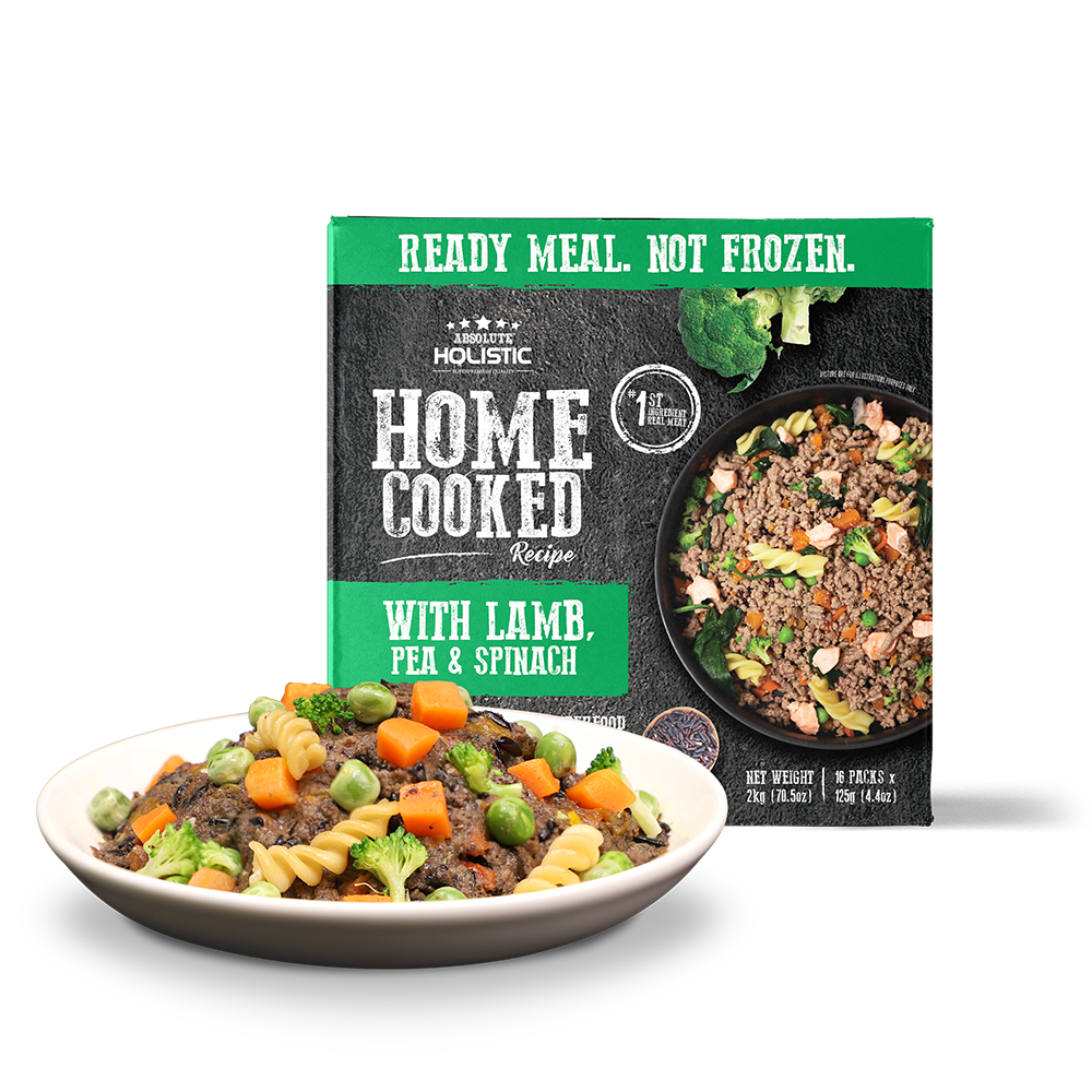 Absolute Holistic Dog Home Cooked Recipe Lamb, Pea & Spinach 2kg
