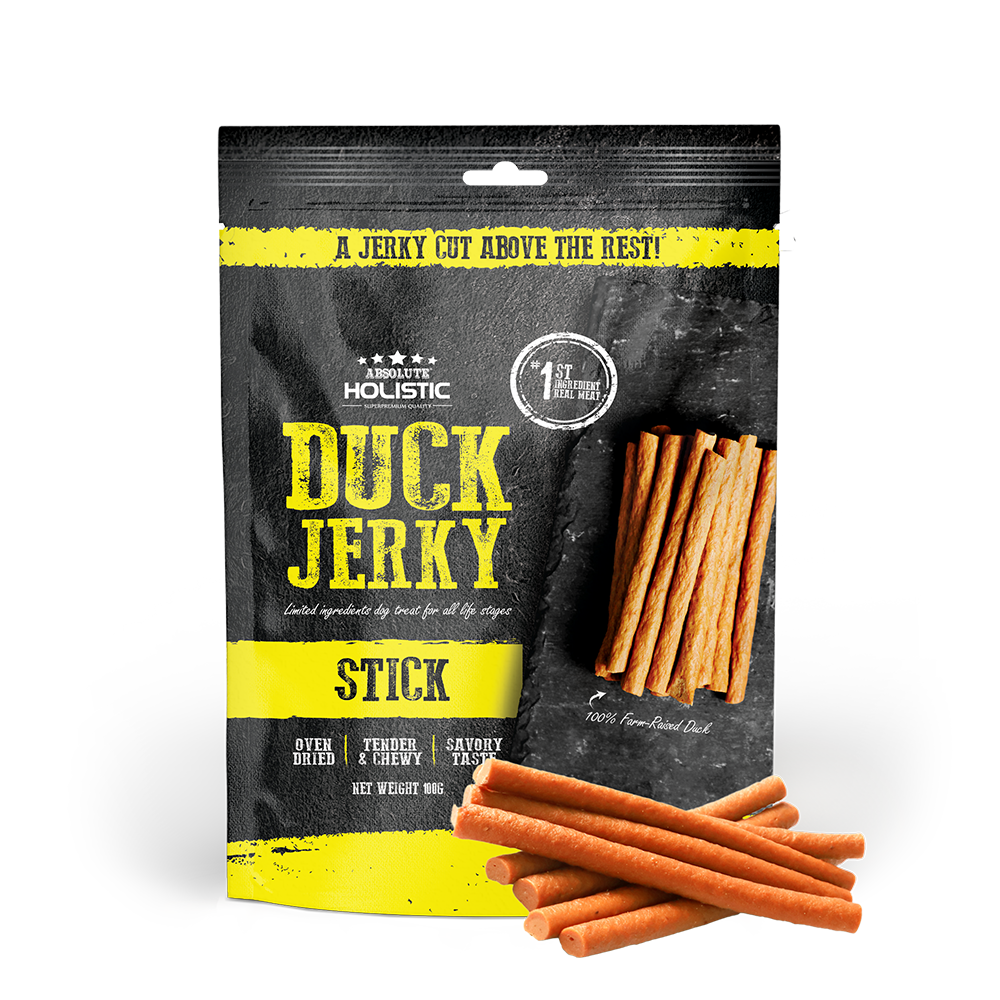 Absolute Holistic Dog Treats Duck Jerky Stick 100g