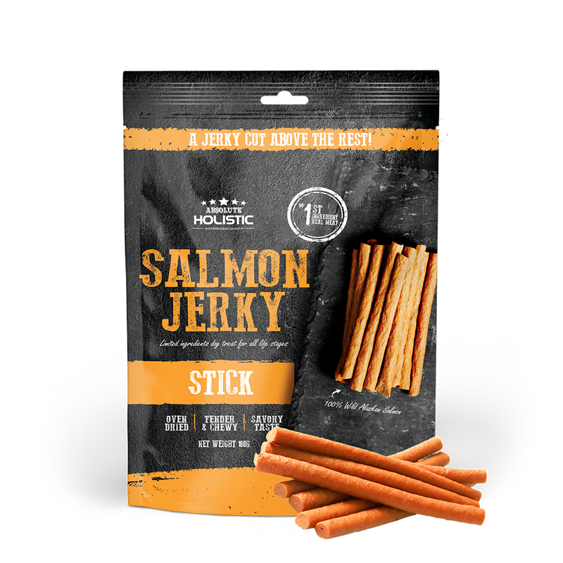 Absolute Holistic Dog Treats Salmon Jerky Stick 100g