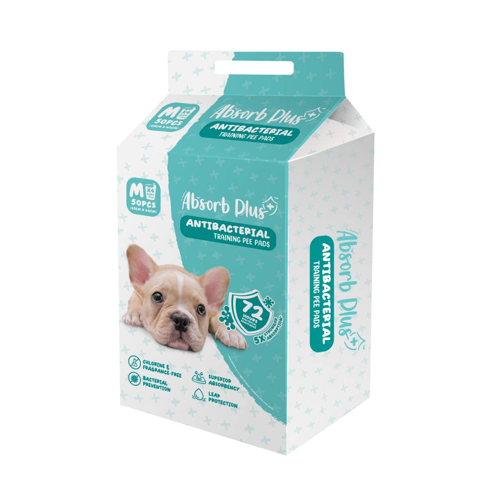 Absorb Plus Pet Sheets Antibacterial 45cm x 60cm 50sheets