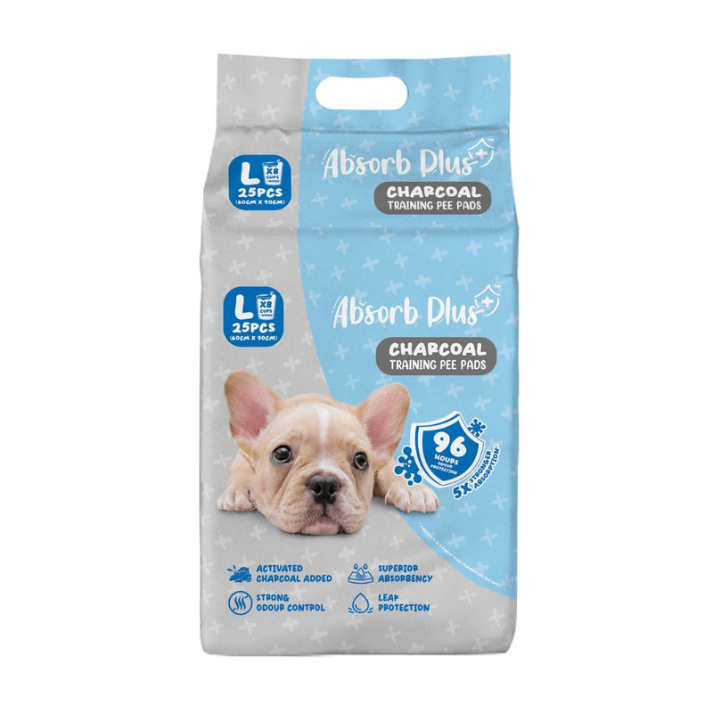 Absorb Plus Pet Sheets Charcoal 60cm x 90cm - 25sheets