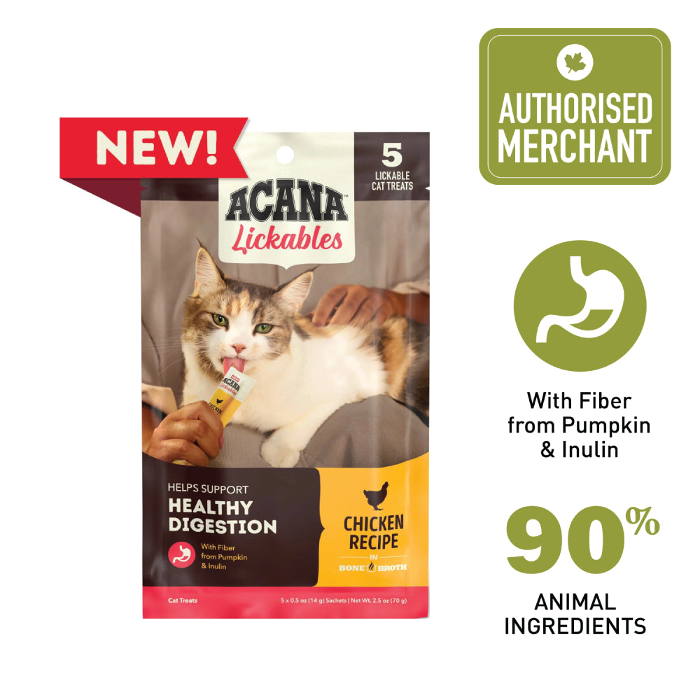 Acana Lickables Chicken Purée Cat Treats 14g x 5