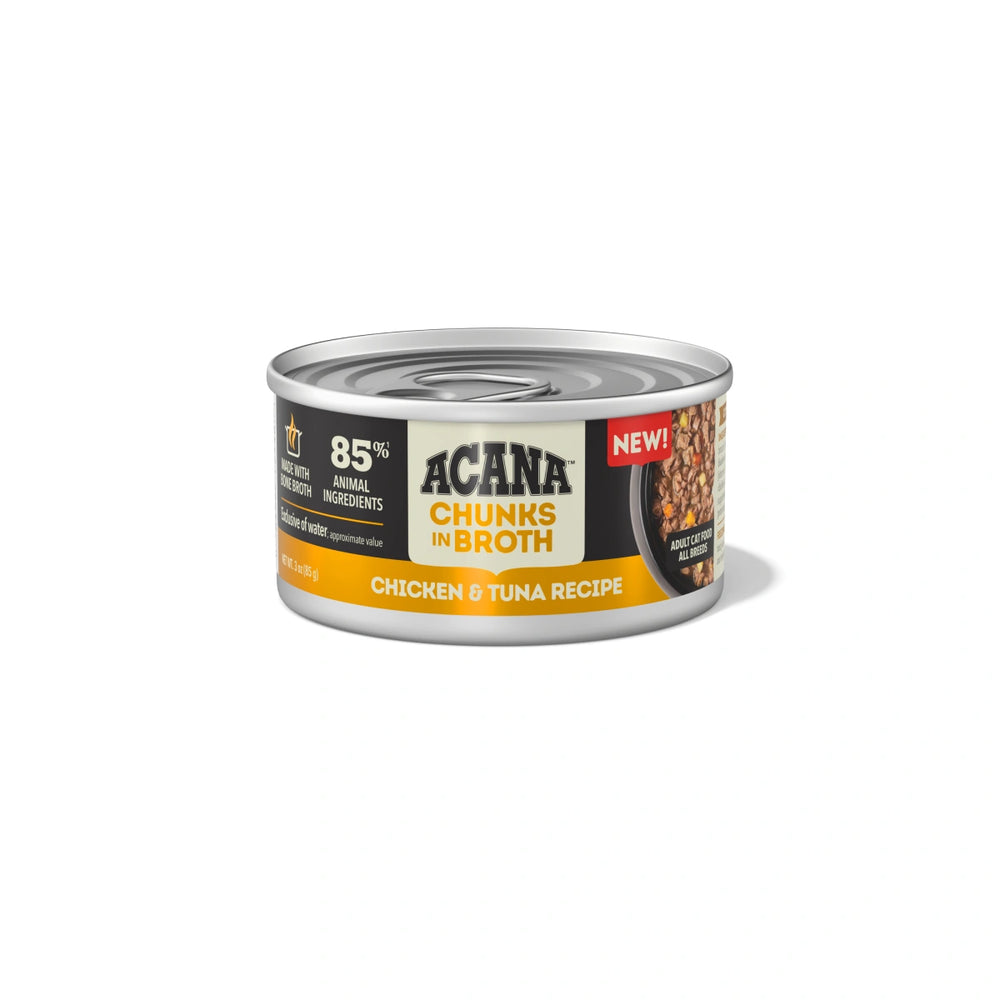 Acana Chunks in Broth Chicken & Tuna Recipe Canned Cat Food 85g