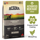 Acana Heritage Light & Fit Recipe Chicken & Raw Flounder All Breeds Grain-Free Dry Dog Food 11.4kg
