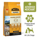 Acana Freeze-Dried Coated Classics Prairie Poultry Dry Dog Food 14.5kg