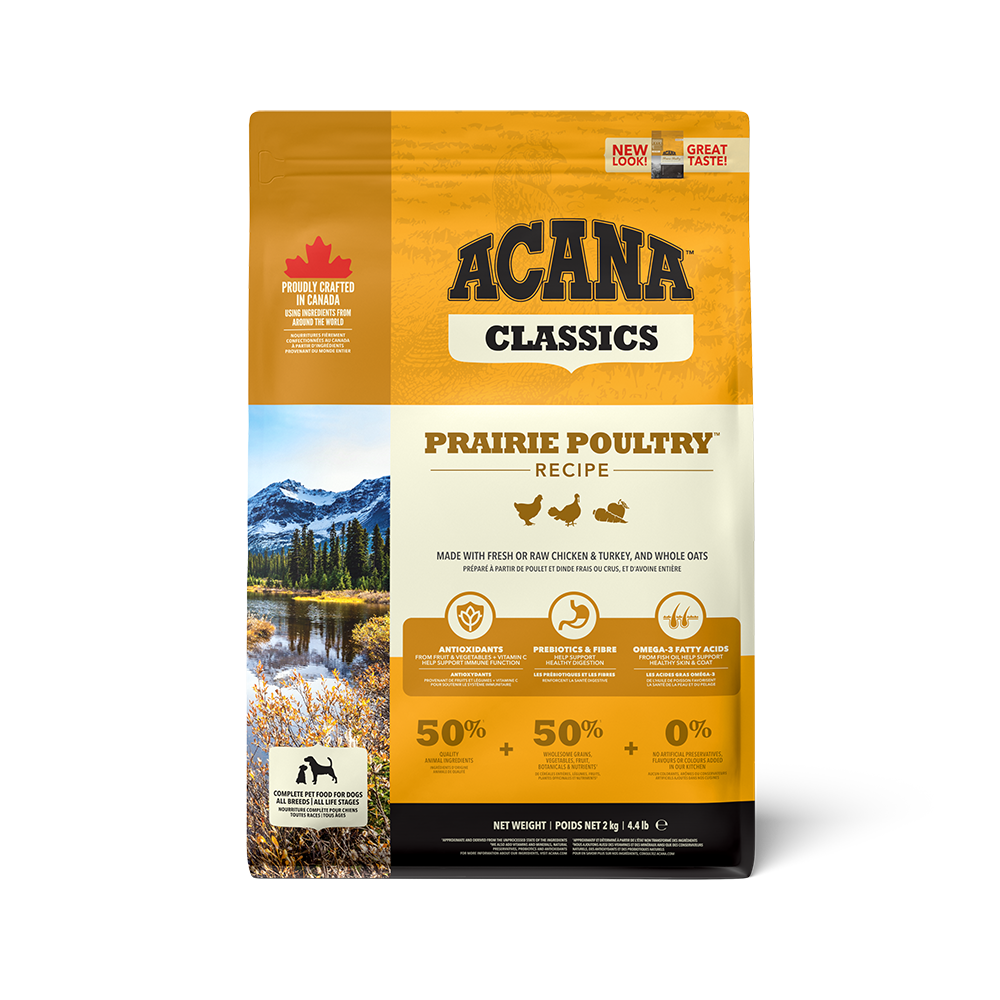 Acana Freeze-Dried Coated Classics Prairie Poultry Dry Dog Food 2kg