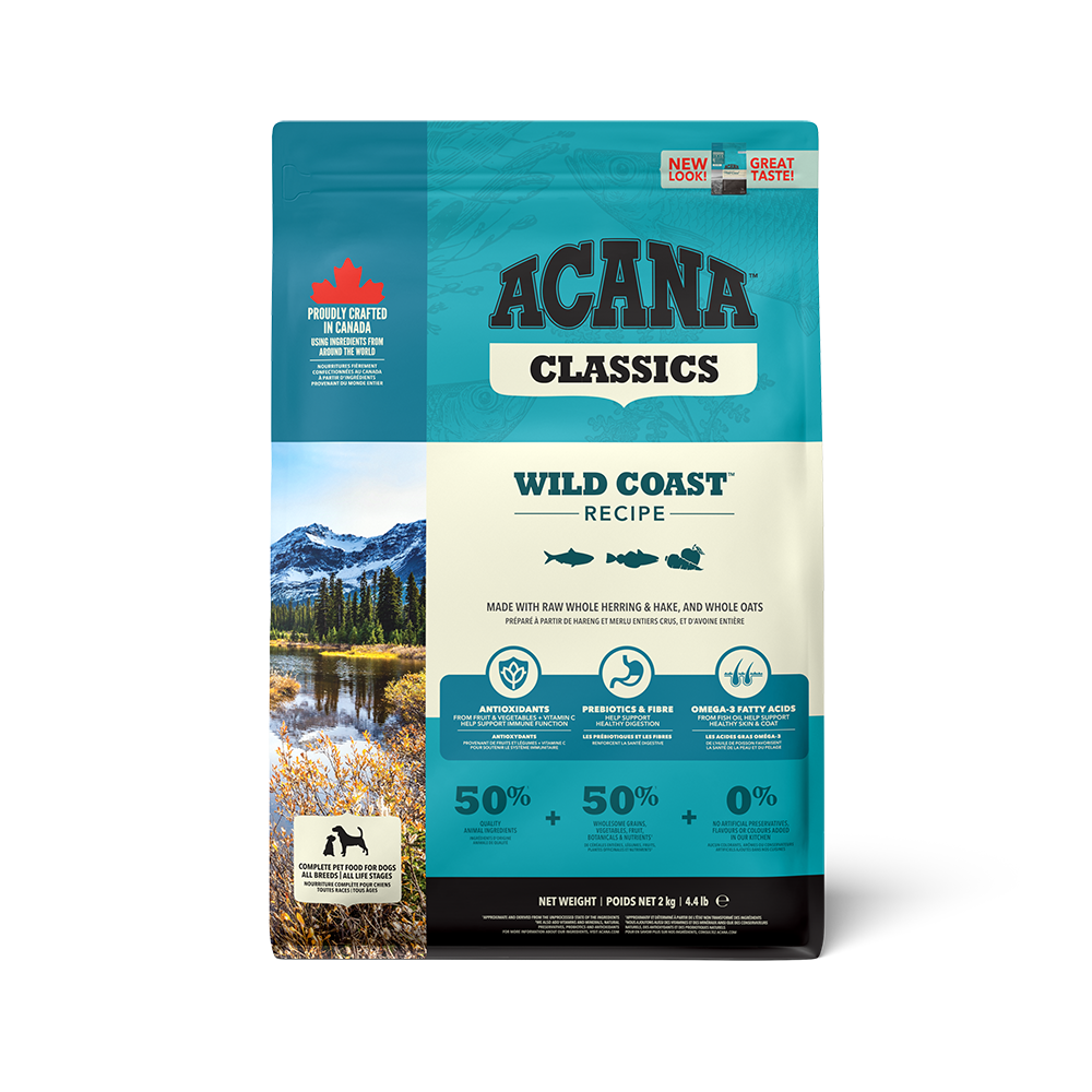 Acana Freeze-Dried Coated Classics Wild Coast Dry Dog Food 2kg