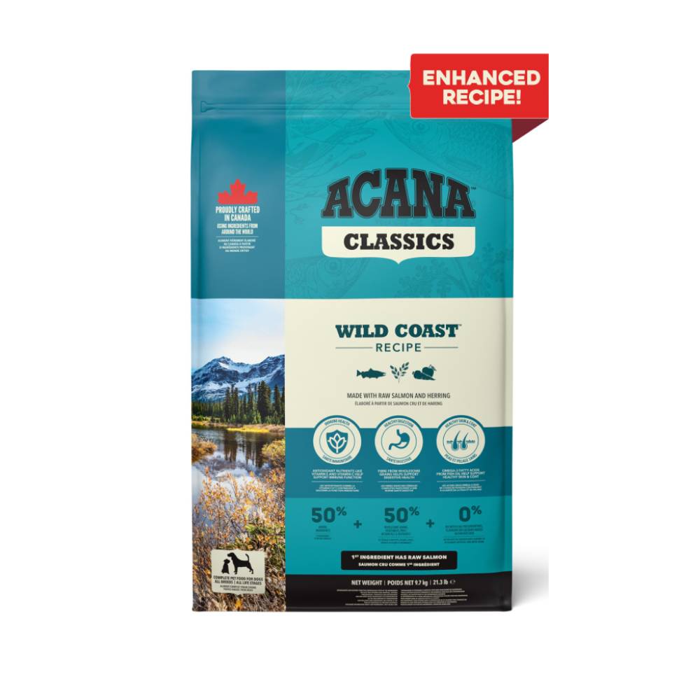 Acana Freeze-Dried Coated Classics Wild Coast Dry Dog Food 9.7kg