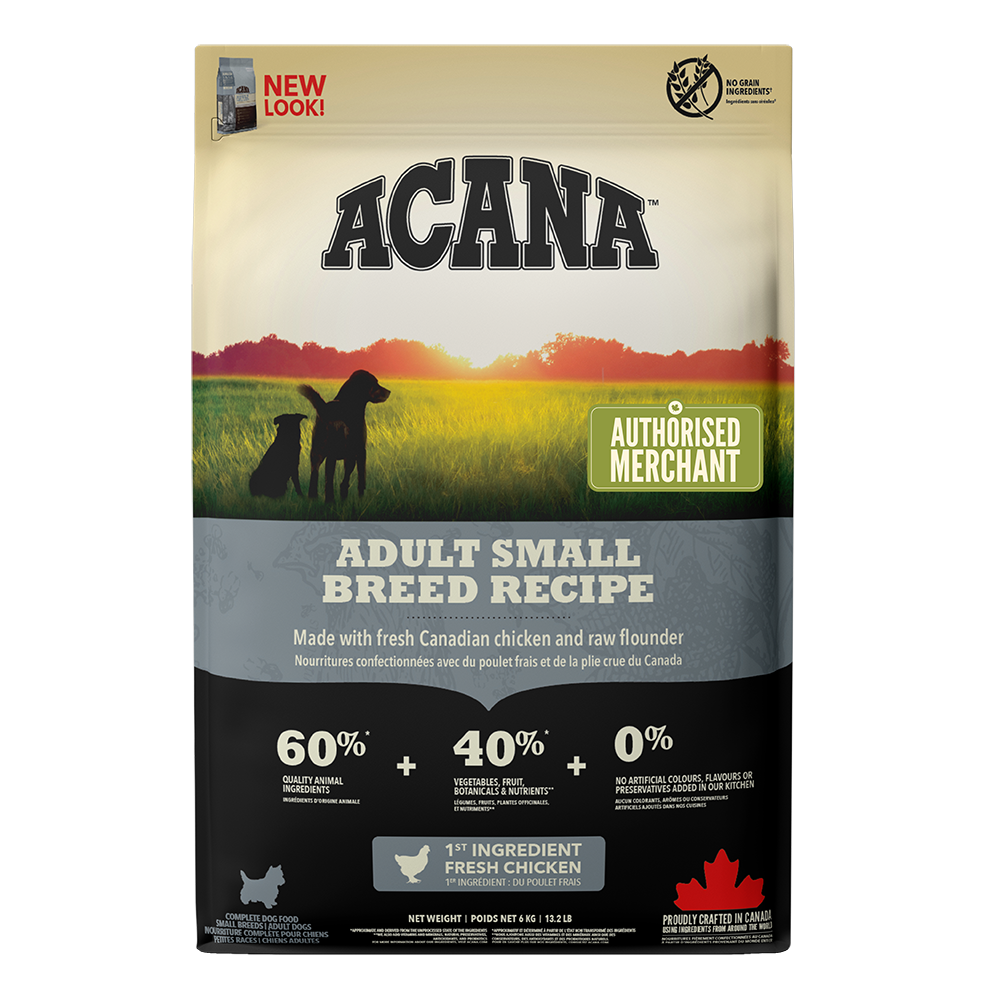 Acana Heritage Adult Small Breed Grain-Free Dry Dog Food 6kg