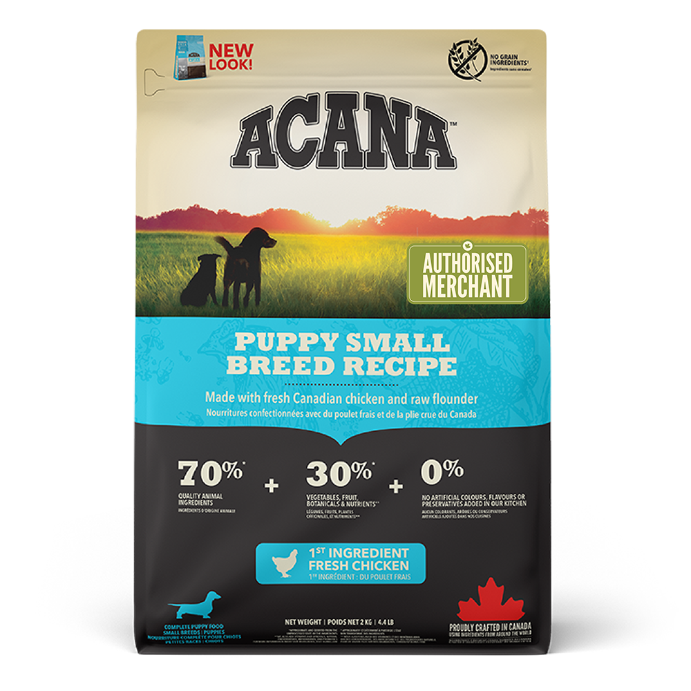 Acana Heritage Puppy Small Breed Grain-Free Dry Dog Food 2kg