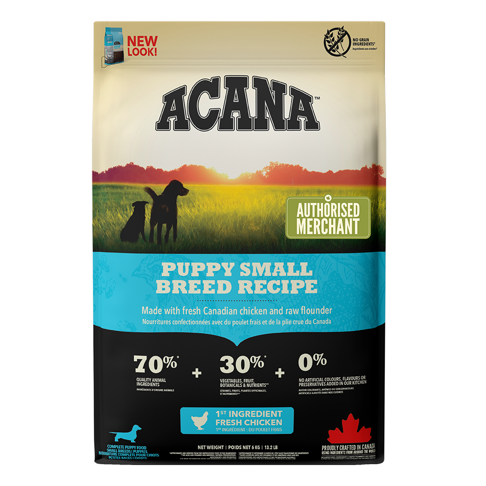 Acana Heritage Puppy Small Breed Grain-Free Dry Dog Food 6kg