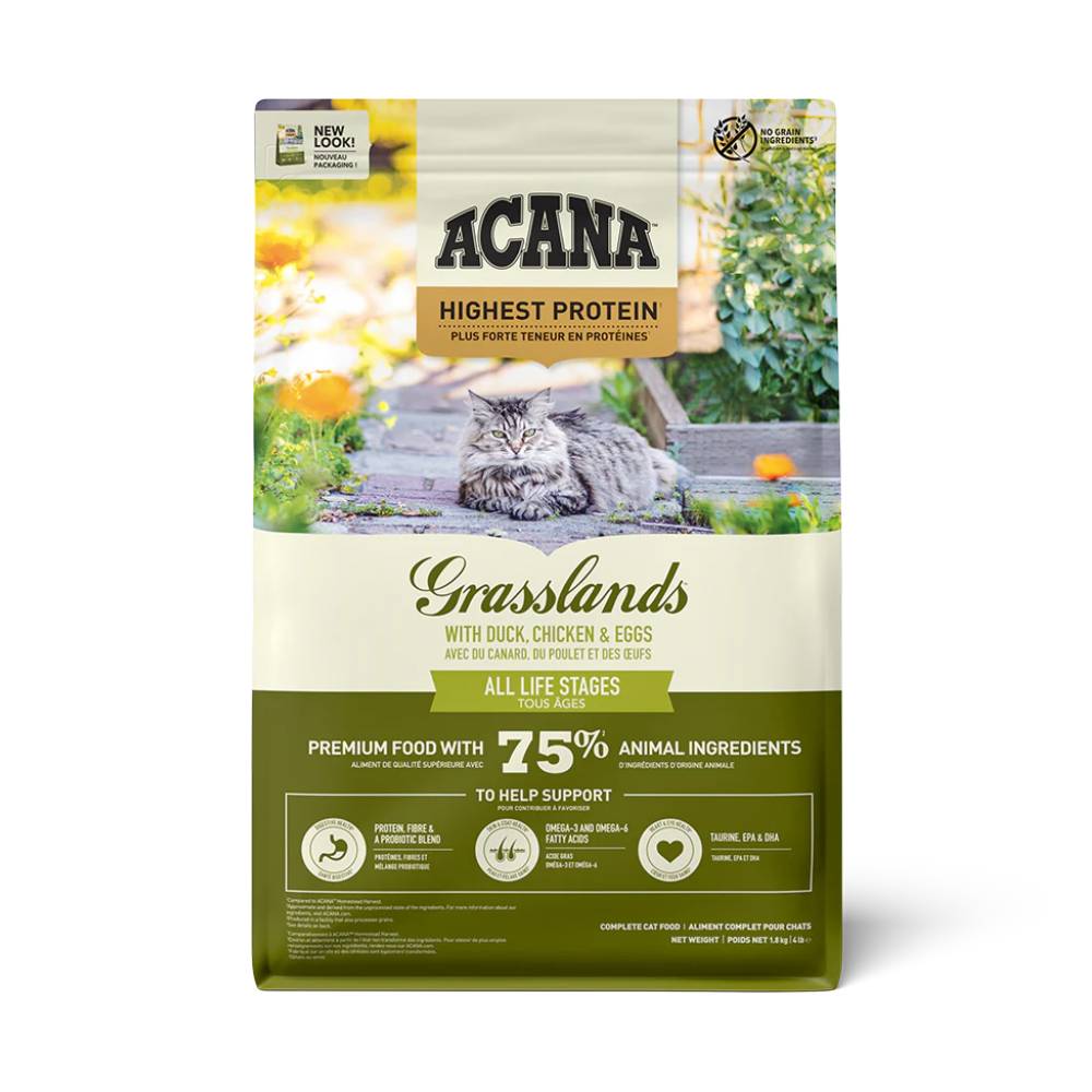 Acana Grasslands Cat & Kitten Dry Cat Food 1.8kg