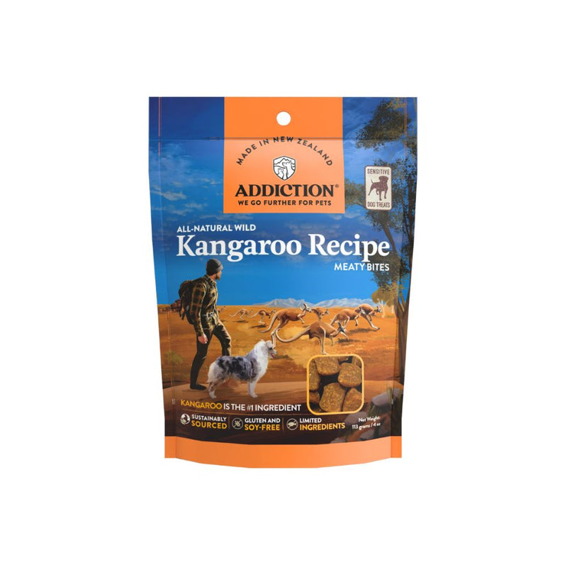 Addiction Dog Kangaroo Meaty Bites 113g