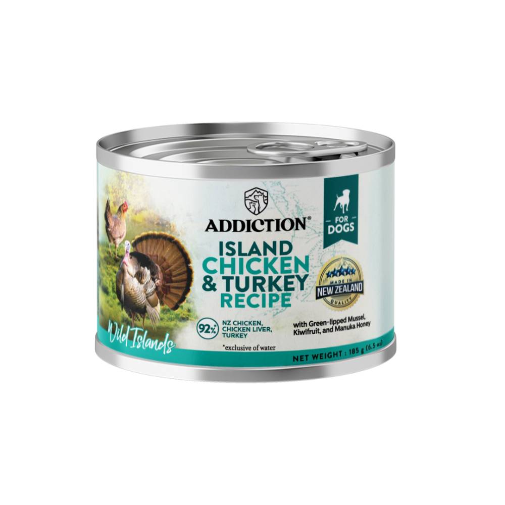 Addiction Dog Wild Islands Island Chicken & Turkey 185g