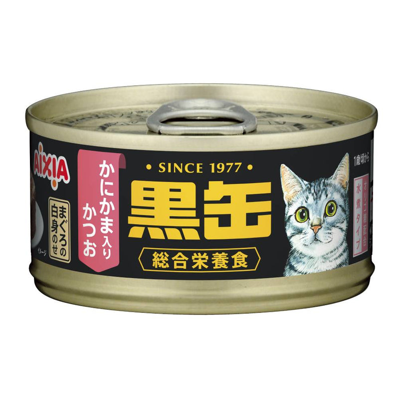 Aixia Kuro-Can Mini Skipjack and Tuna with Crab Stick 80g (BCM17)