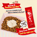 Aixia Kyun Cat Happy Sticks Cat Treats shown in use