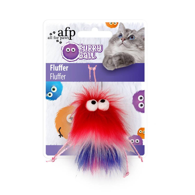 All For Paws Furry Ball Fluffer Red