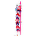 All For Paws Furry Ball Long Fluff Wand Red