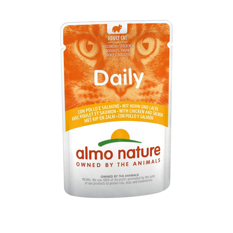 Almo Nature Cat Daily Pouch Chicken and Salmon 70g