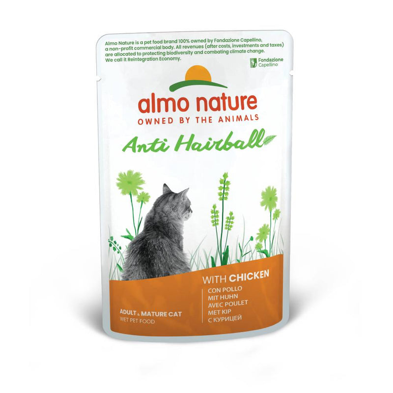 Almo Nature Cat Holistic Functional Anti Hairball with Chicken 70g