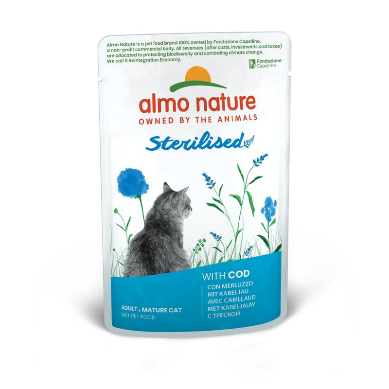 Almo Nature Cat Holistic Functional Sterilised with Cod 70g