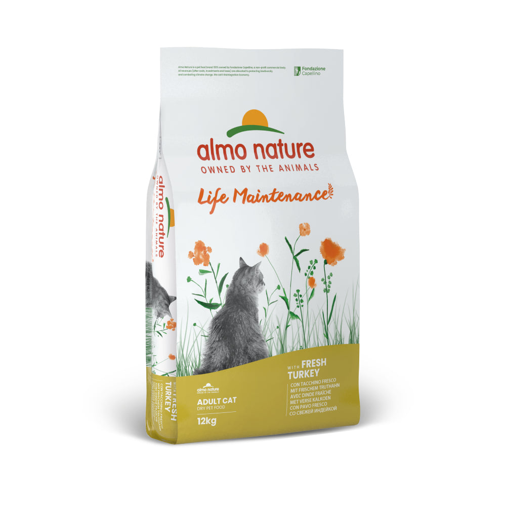 Almo Nature Cat Life Maintenance Fresh Turkey 12kg