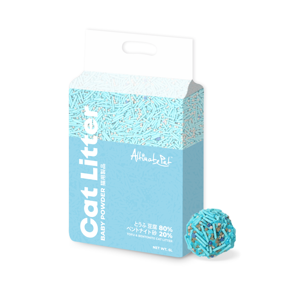 Altimate Pet Cat Litter Tofu & Bentonite - Baby Powder 6L