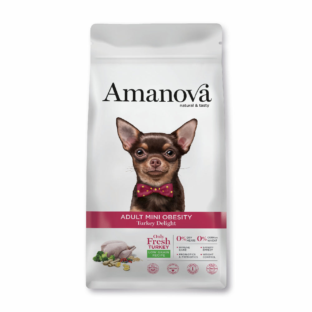 Amanova Dog Adult Mini Obesity Turkey 2kg