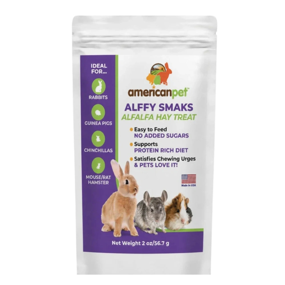 American Pet Alffy Smaks Alfalfa Hay Treat 2oz