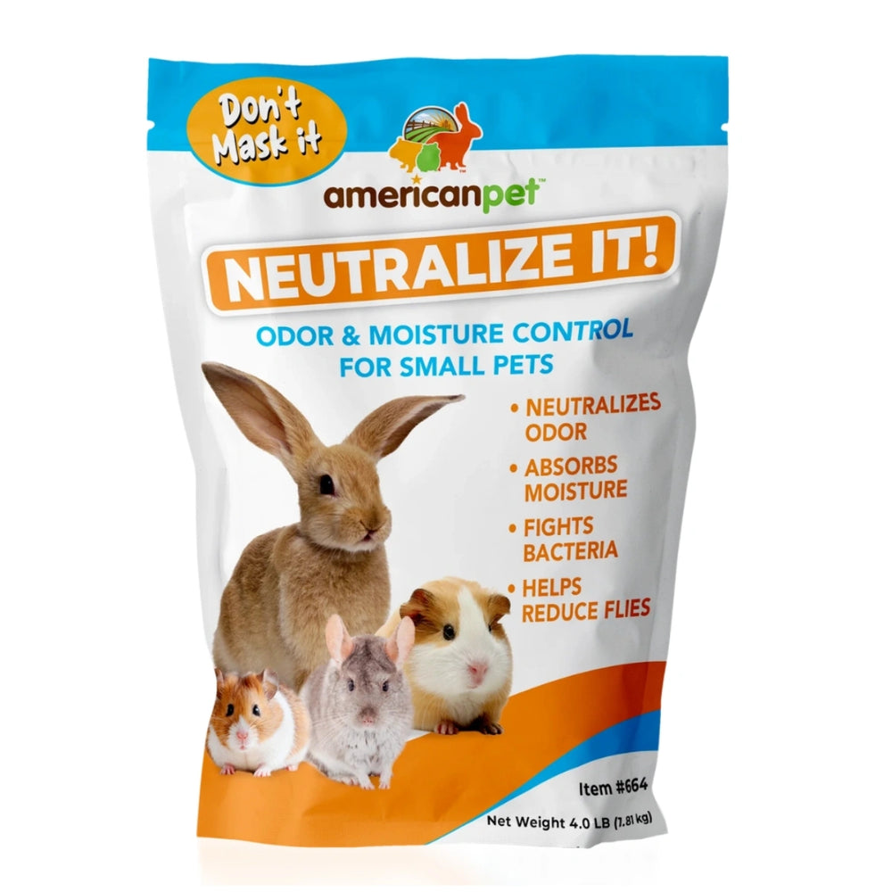 American Pet Neutralize It! Odor & Moisture Control for Small Pets 4lb