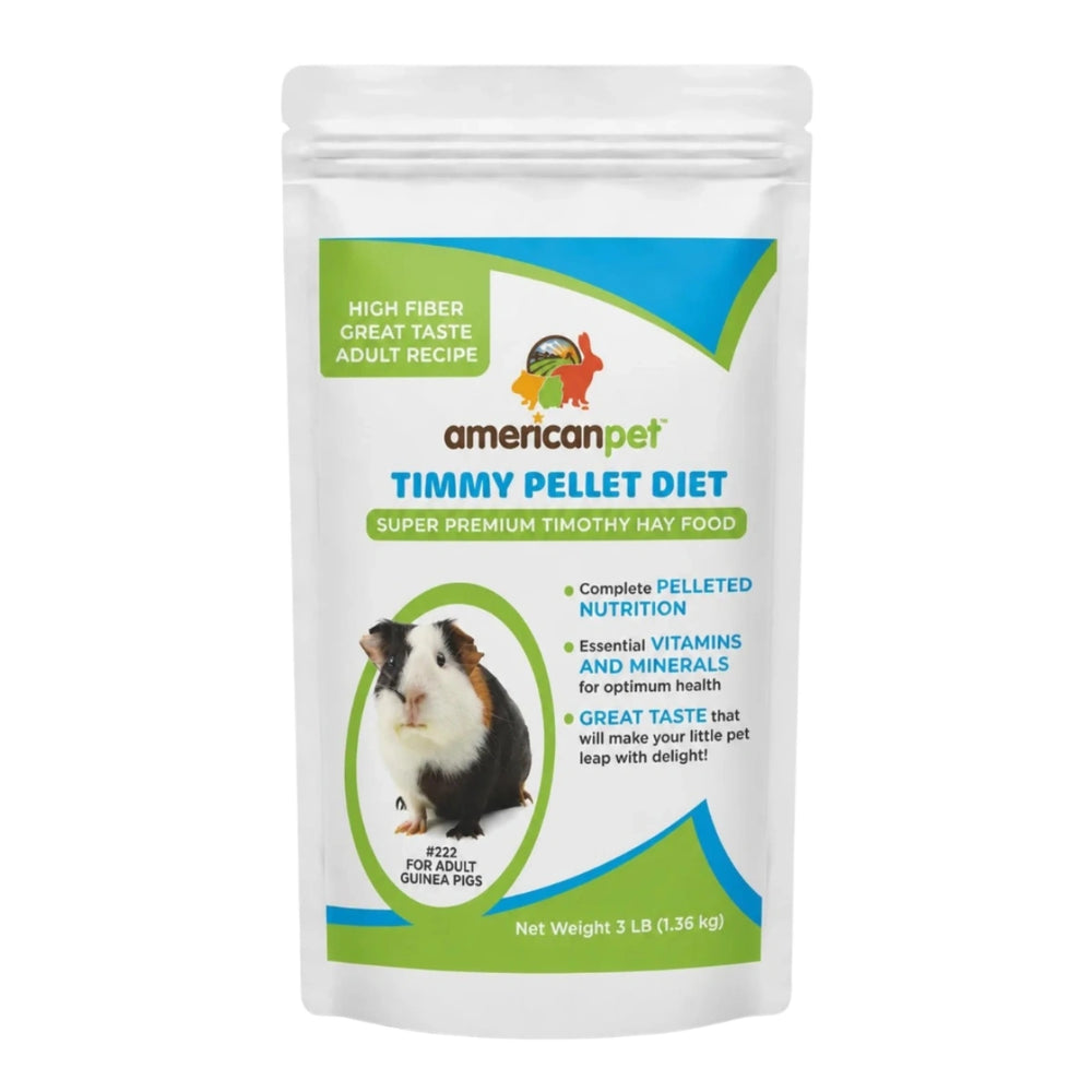 American Pet Timmy Pellet Diet Guinea Pig Food 3lb