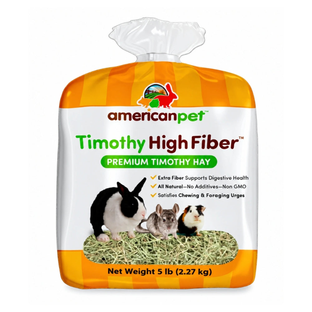 American Pet Timothy High Fiber Hay 5lb